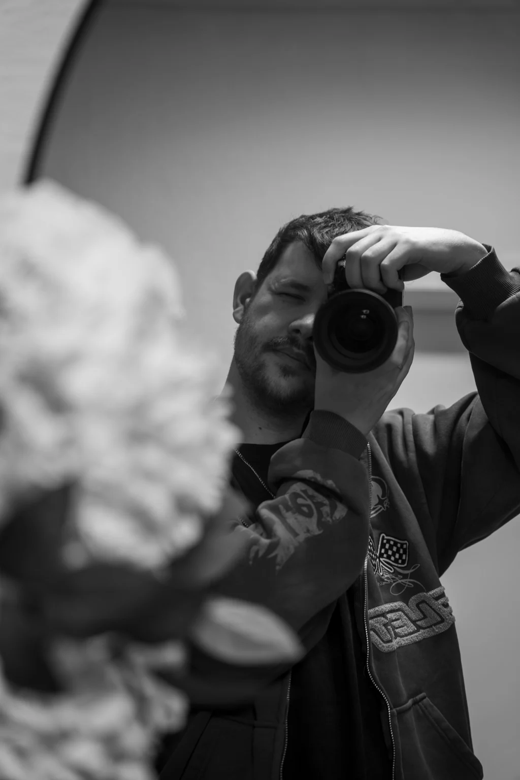 Till von TB Media & Services beim Fotografieren